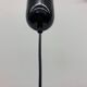 Vintage plastic meblo guzzini black trumpet hanging lamp , 1980’s