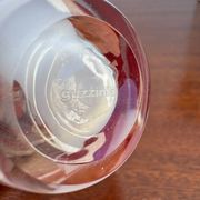 Petit vase Guzzini verre soufflé