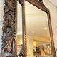 Miroir ancien chêne sculpté - Style Henri II