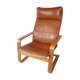 Poang leather armchair by Noboru Nakamura for Ikèa