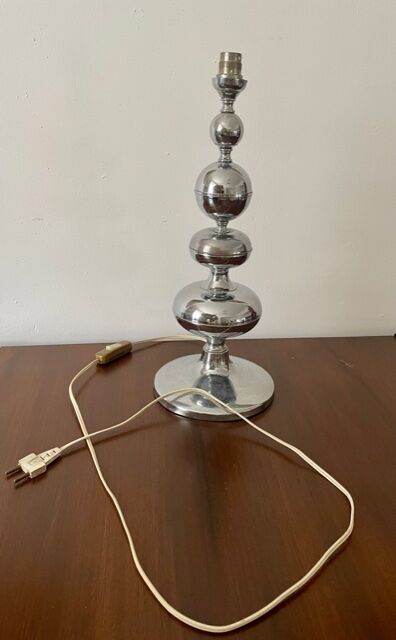 Chrome metal lamp 1960