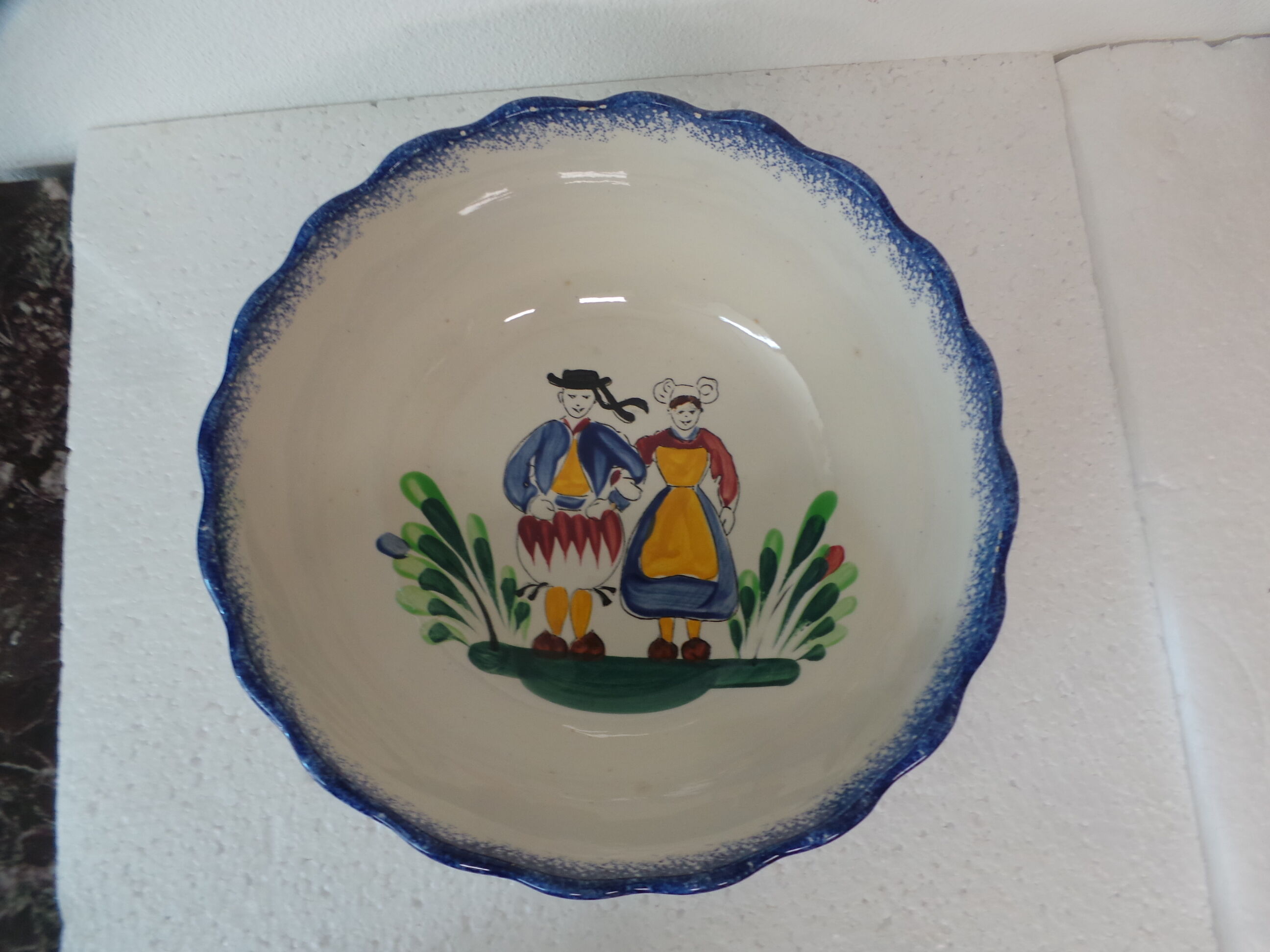 Salad bowl decor Breton ceramic palace Saint Nazaire