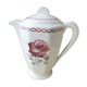 Old coffee maker, pourer in half porcelain of Badonviller