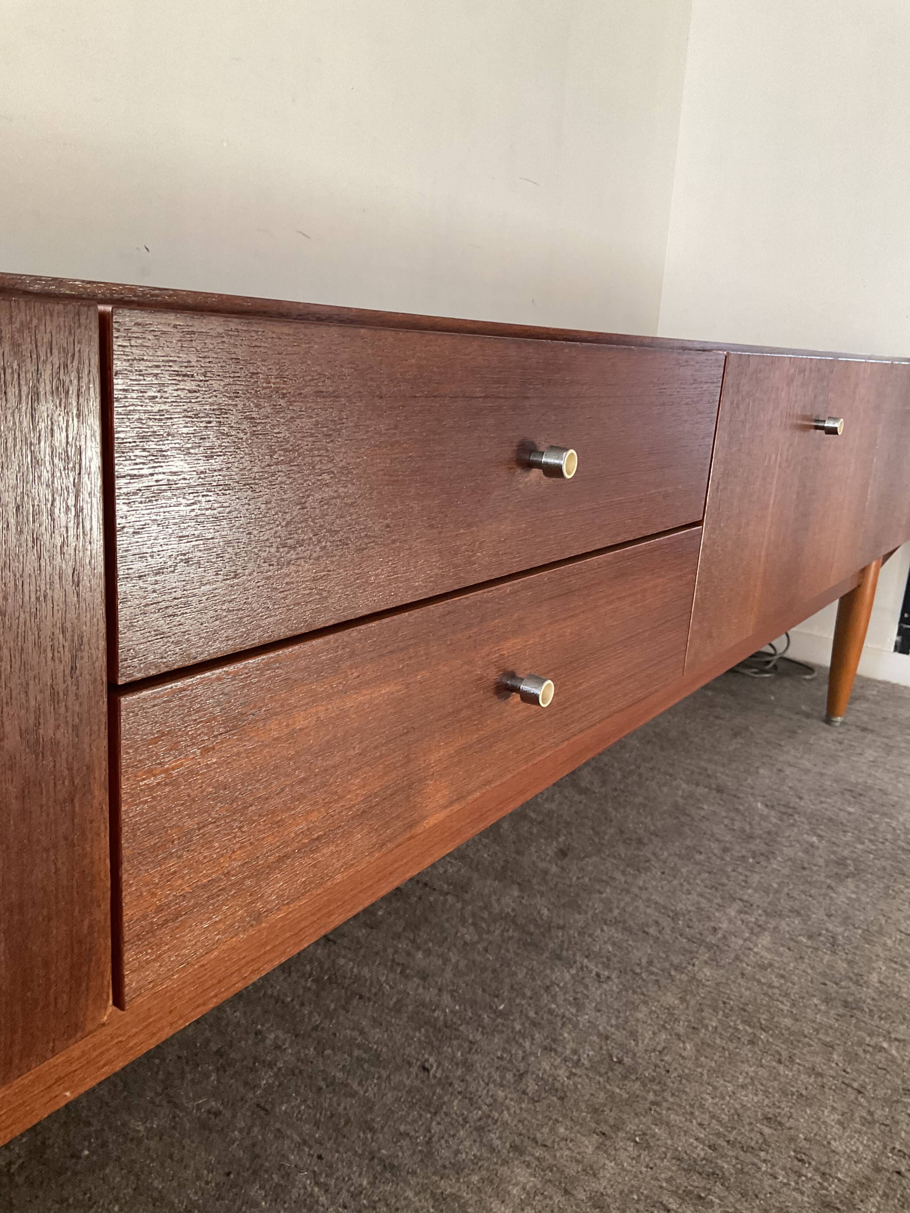 Scandinavian teak row from the 60s and 70s