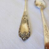 3 small spoons + 3 vintage silver-plated mocha spoons