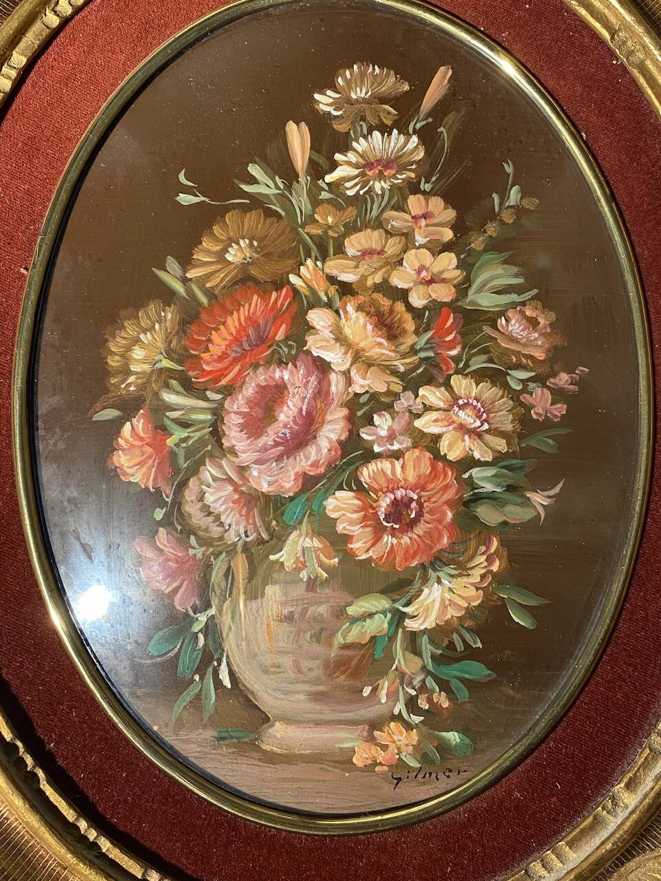 Still life with a bouquet of wild flowers, 20th century, signed