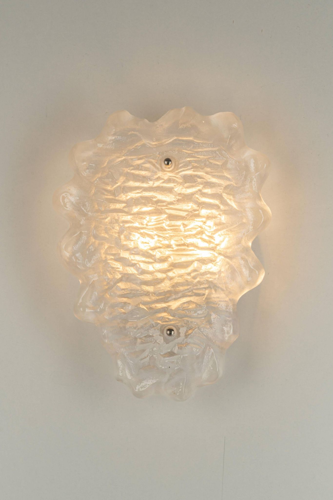 Crystal Glass Sputnik Wall Light by Peill & Putzler, Germany