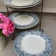 Assiettes plates Terre de Fer,  St Amand