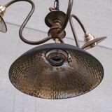 Antique english swan neck mercury glass pendant light/chandelier