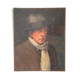 Oil portrait on canvas