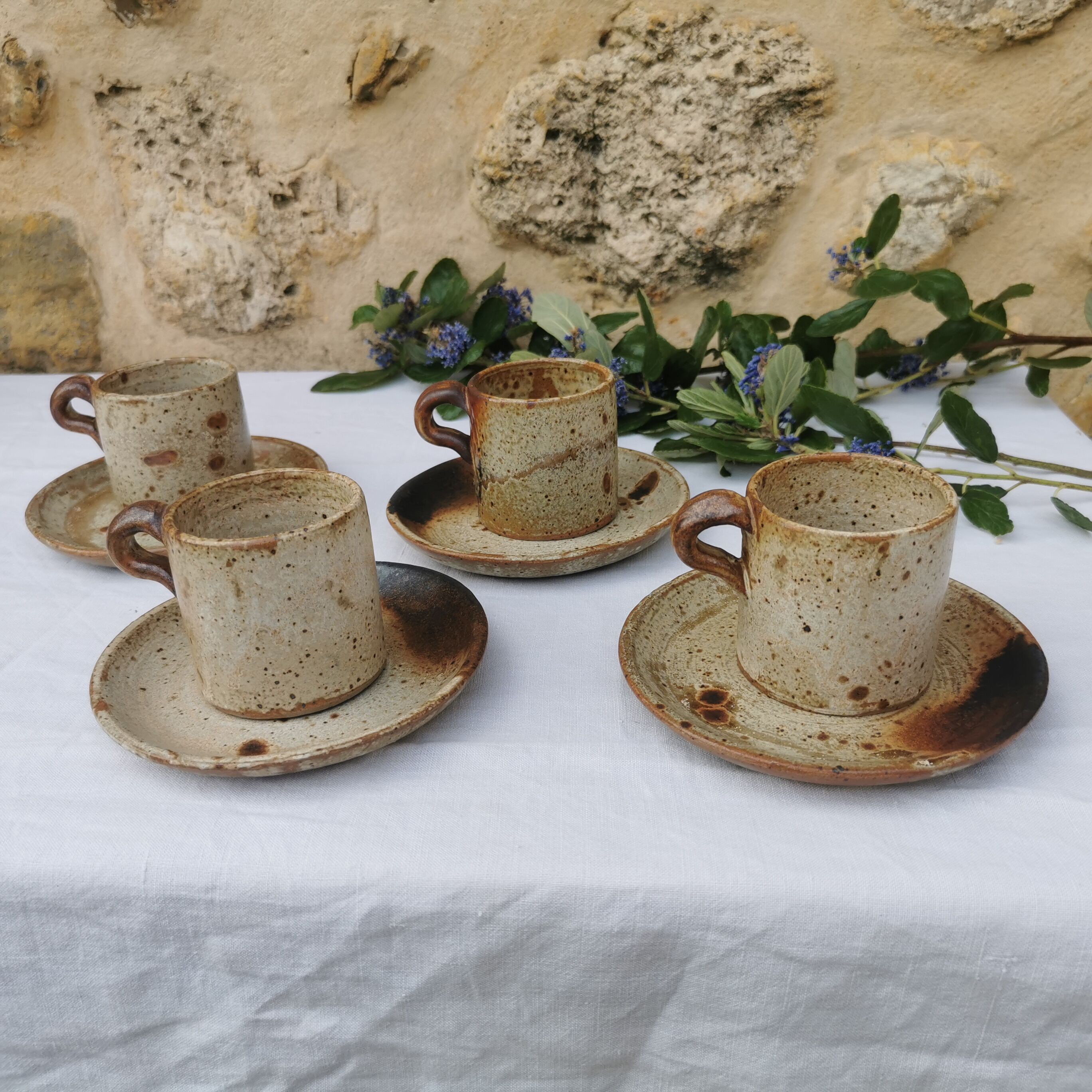 Stoneware coffee service