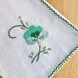 6 hand-embroidered vintage towels