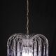 The Purple Crown, LArge Size Murano Chandelier Purple and Crystal Drops, 19