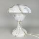 Lampe de table champignon en verre marbré vintage, années 1930
