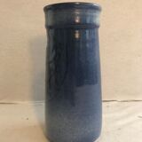 Vase ancien rouleau en grès bleu