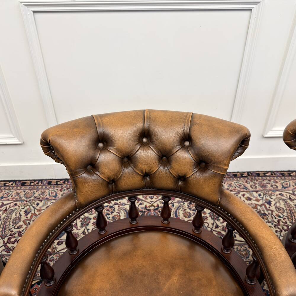 Set of Classic English Springvale Chesterfield Chairs