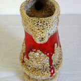 Vase fat lava Vallauris 60s