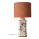 Lampe à poser en céramique émaillée couleur crème Louis Drimmer  avec nouvel abat-jour.