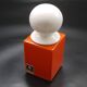 Pots Spagnolo pour Sicart 2 orange et blanc 1970s