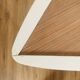 table basse tripode blanche et bois Arthur Umanoff