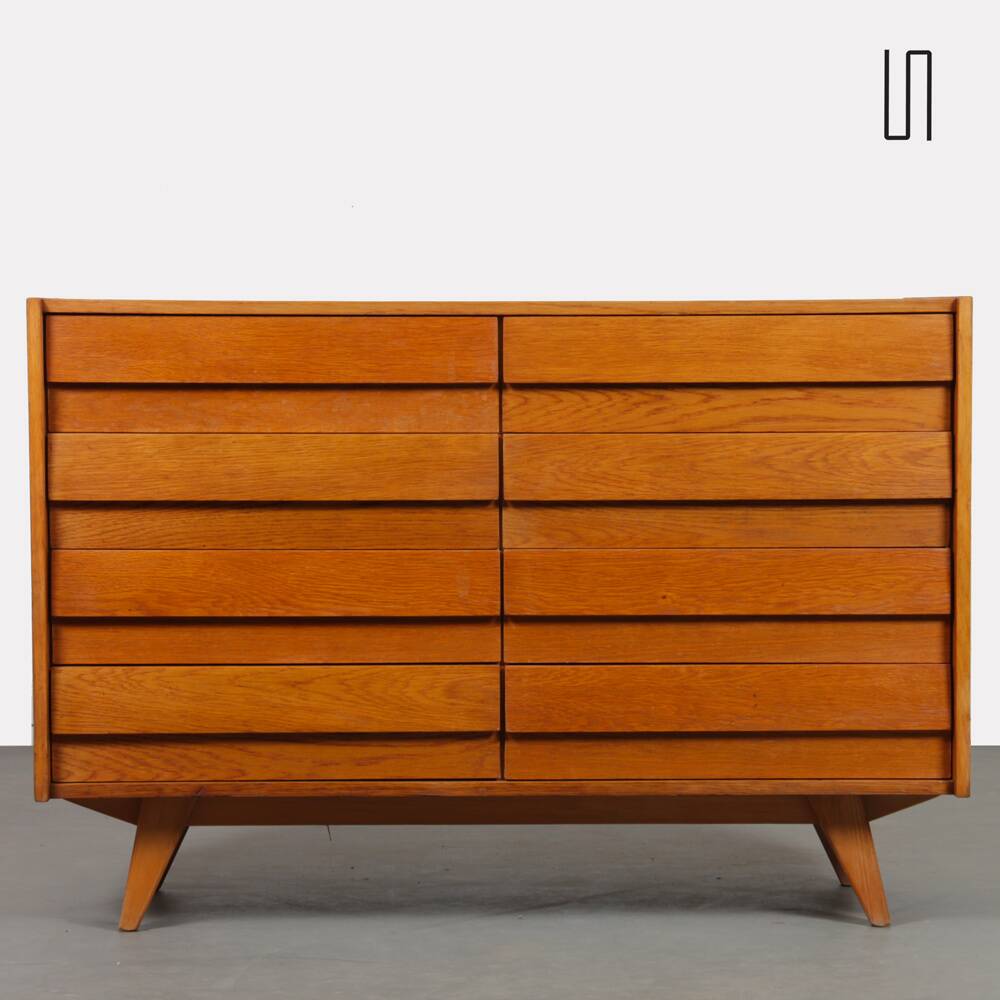 Commode en bois par Jiri Jiroutek, modèle U-453, vers 1960