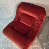 Velvet armchair