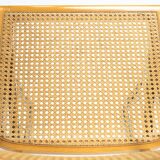 4 Bauhaus wicker chairs, in the style of Marcel Breuer, stackable