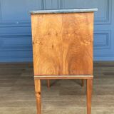 Chest of drawers two drawers restoration black marble heads of lions XIX century