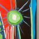 “Green or white, the sun?” Oil on canvas, signed Baltran