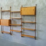 Mid-century modular teak wall unit by john texmon for blindheim mobelfabrik, norway, 1960s