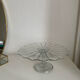 Glass cake dish