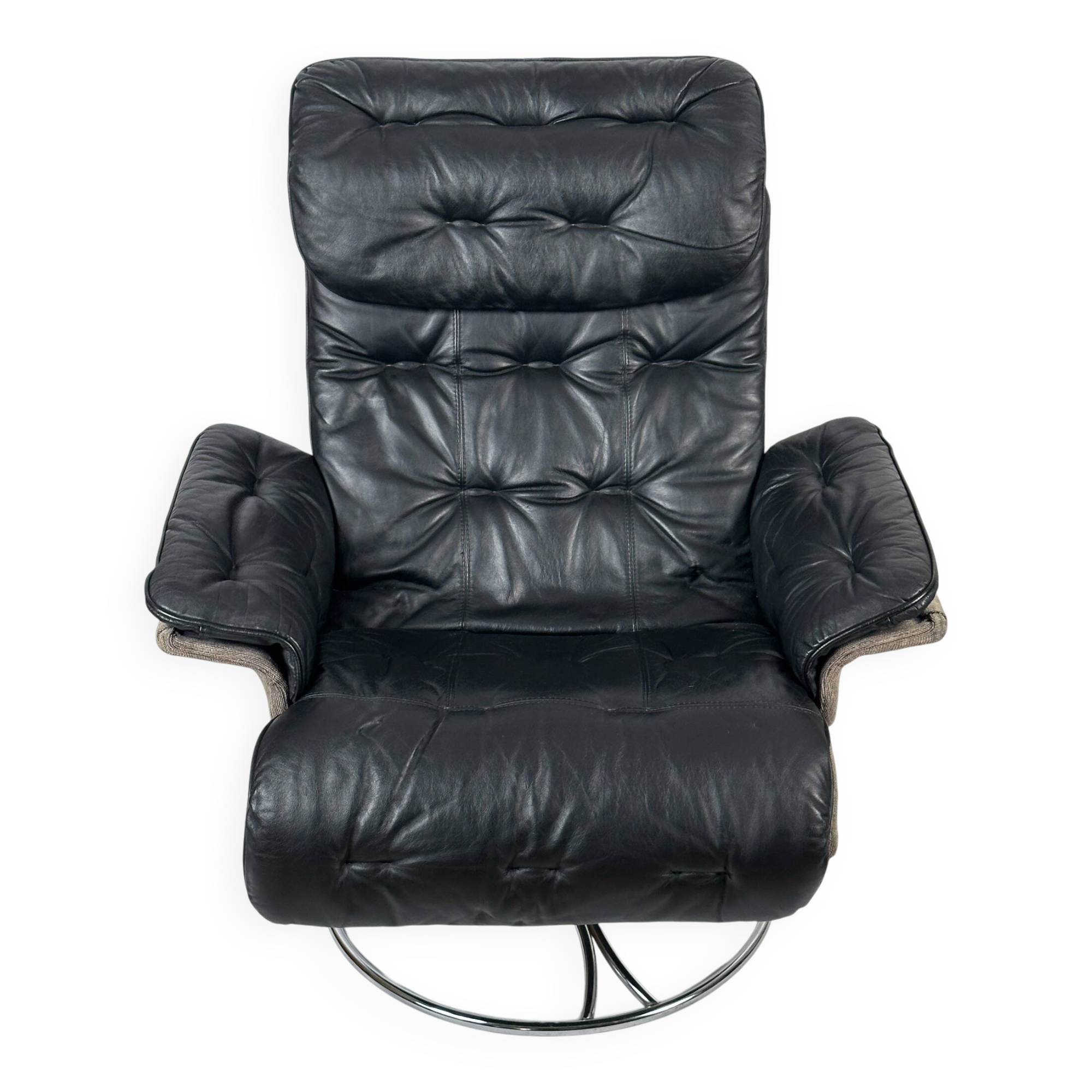 Authentic Söderbergs swivel lounge chair, made in Sweden - 1970s