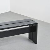 Solid pine bench, Les Arcs, circa 1973