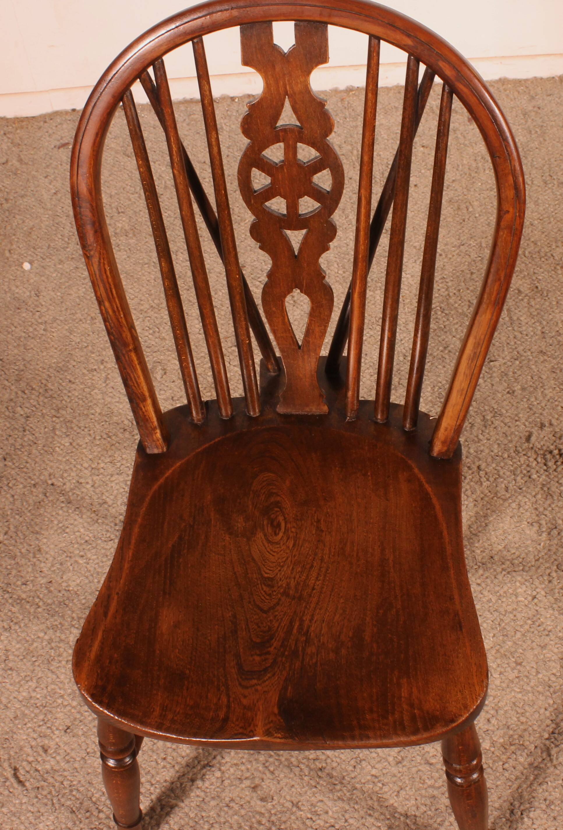 Set Of 6 Windsor Wheelback Chairs