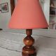 Lampe à poser en bois tourné