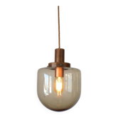 Suspension en verre soufflé fumé1970