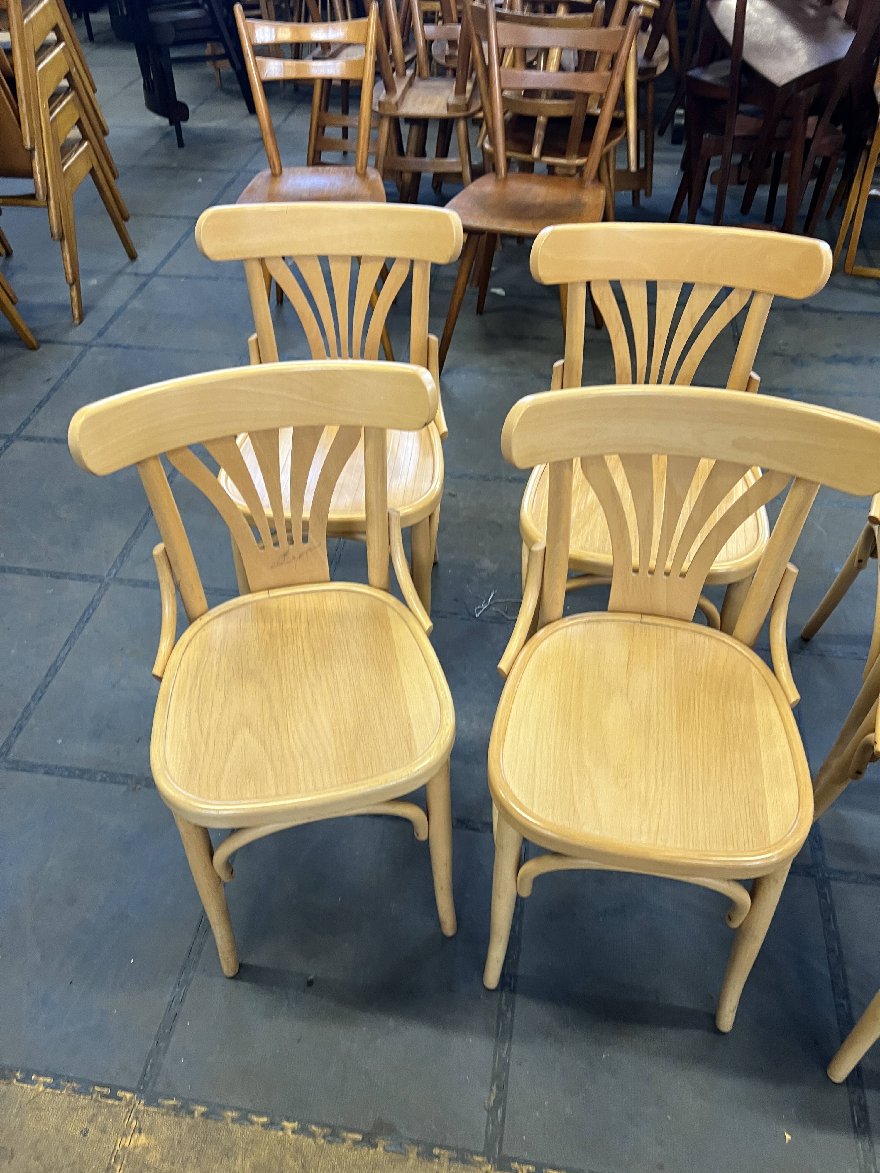 Set of 8 bistro chairs