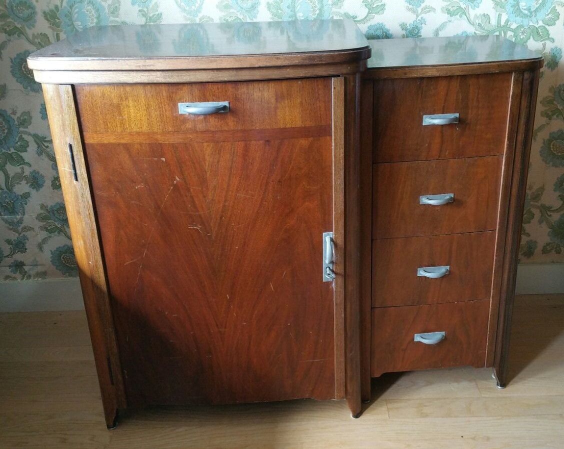 Furniture sewing old singer machine