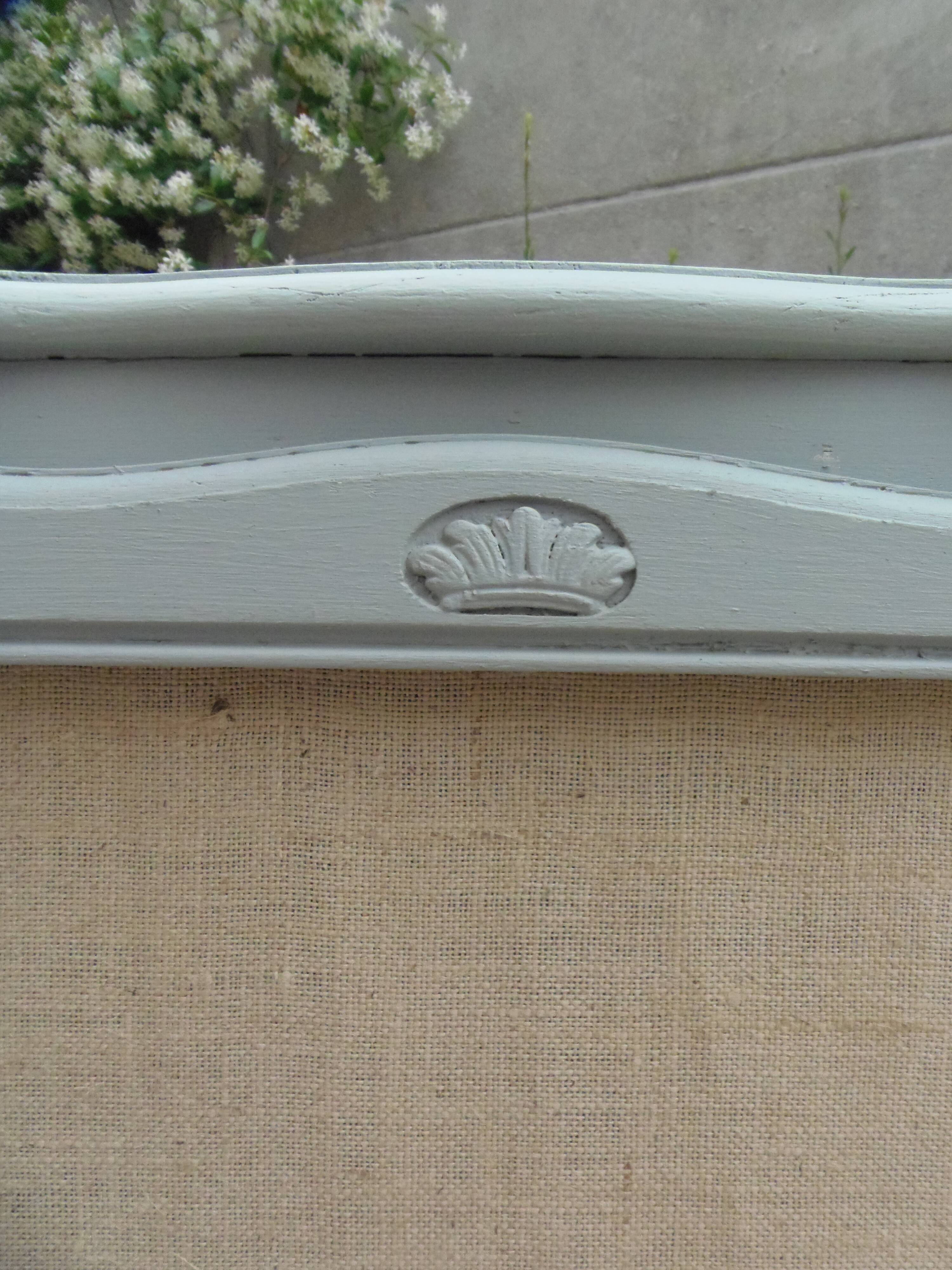 Re-enchanted vintage wardrobe in grey-green.