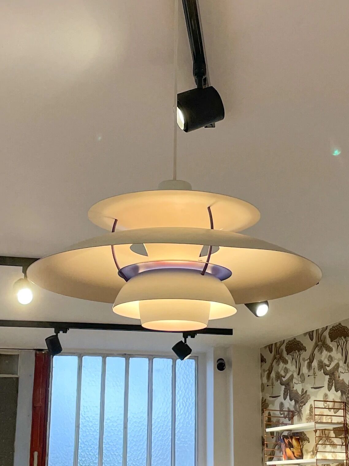White PH5 suspension by Poul Henningsen for Louis Poulsen