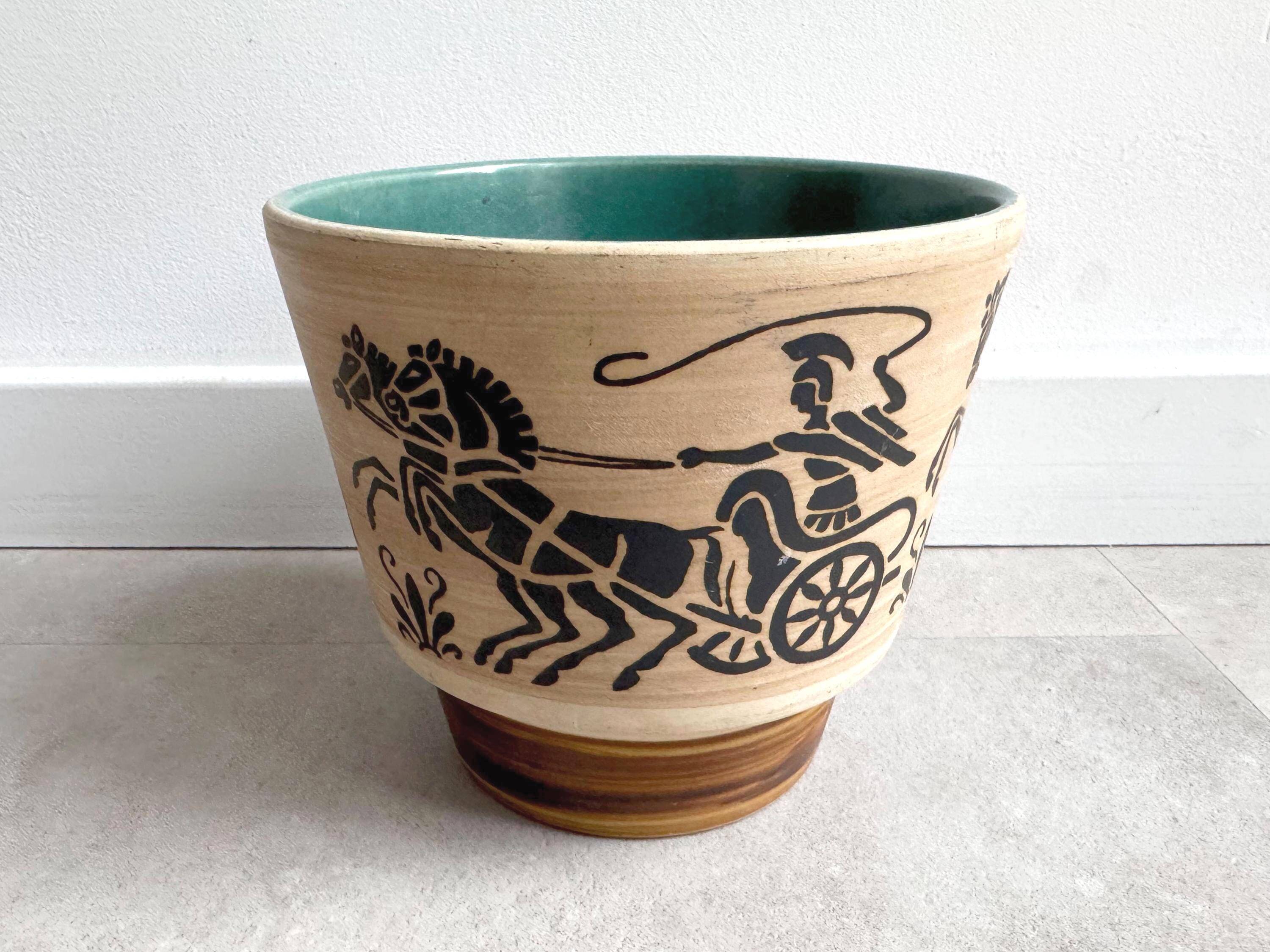 Vintage German Uebelacker ceramic planter - jagerfly