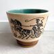 Vintage German Uebelacker ceramic planter - jagerfly