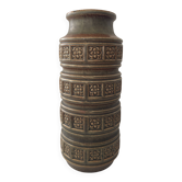 Mat green Tundra vase by Scheurich West Germany