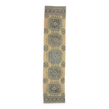 Turkish Handwoven Wool Kilim Rug 89x351