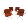 Série de 4 fauteuils pivotants 1960