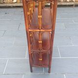 Vintage rattan shelf 4 levels – rattan bookcase