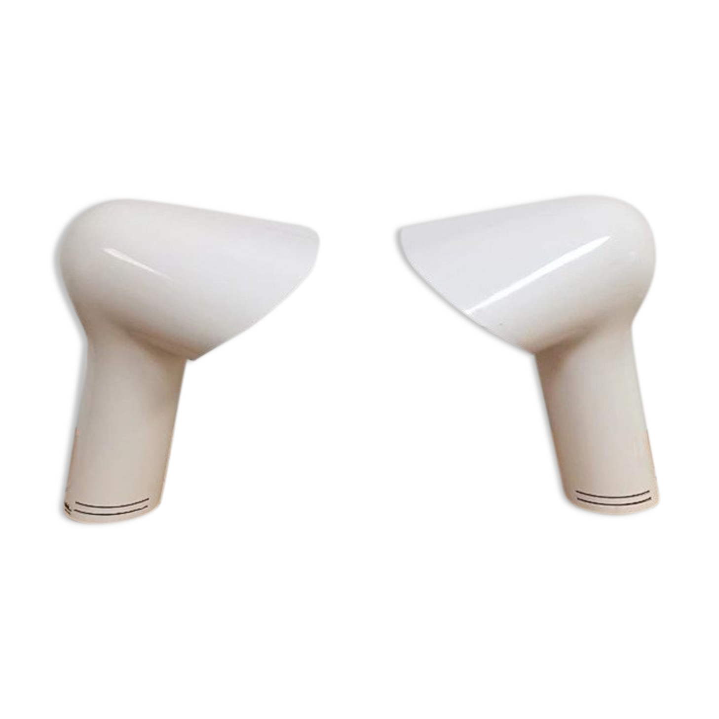 2 lampes design années 70 - modèle sorella - iguzzini