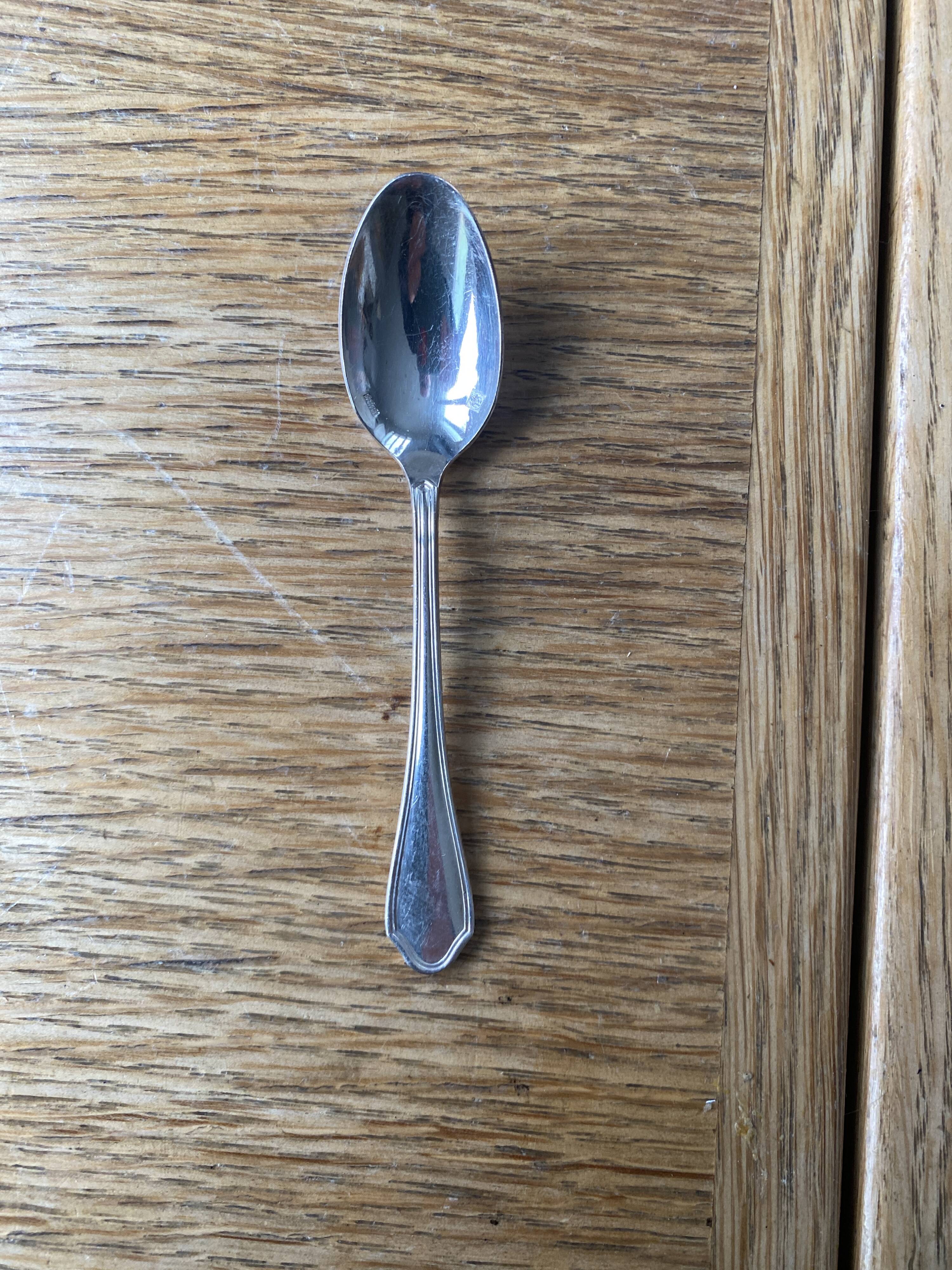 12 Ravinet d'Enfert silver-plated mocha spoons