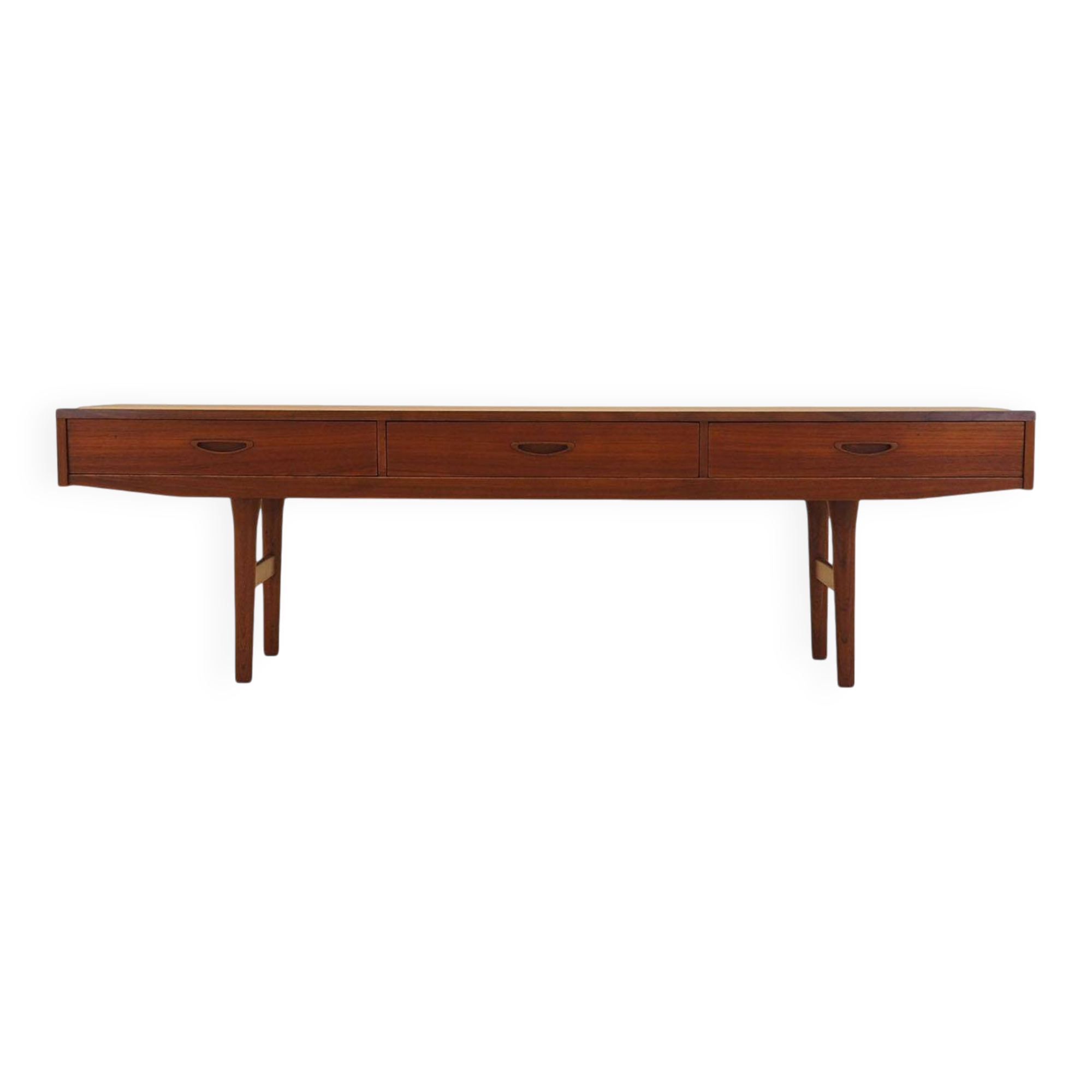 Teak lowboard, Danish design, 1960s, made in Denmark
