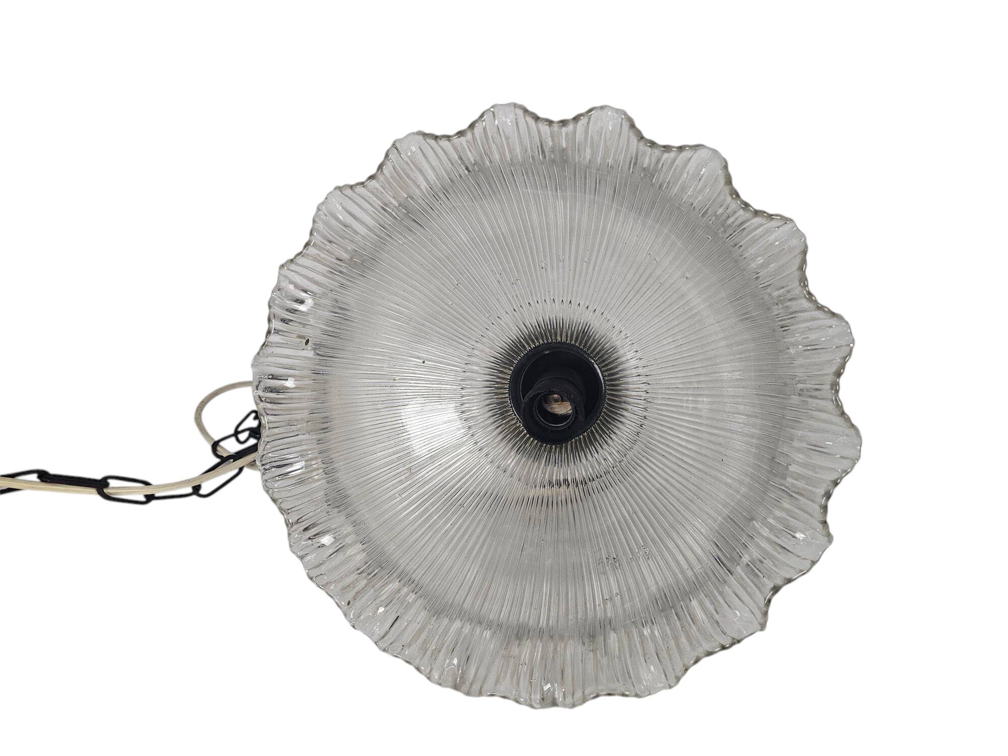 Art Déco - Holophane - suspension - cristal - années 1950